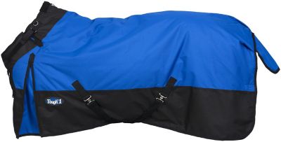 Tough-1 300g/1200D Poly Waterproof Horse Turnout Blanket with Adjustable Snuggit Neck