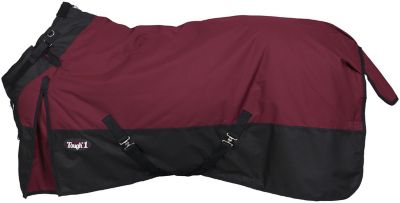 Image showing 0 th Tough1 300g/1200D Poly Waterproof Horse Turnout Blanket with Adjustable Snuggit Neck