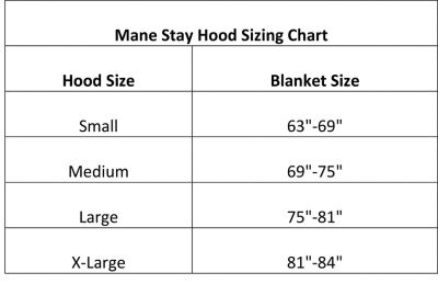 Image showing  100% Spandex Zippered Horse Mane Stay Hood with Wide Elastic Belly Wrap