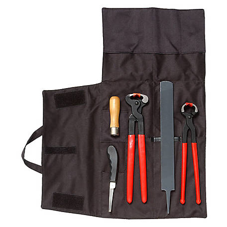 Equine Hoof Care Tool Kit And Apron for Horse Farriers. 