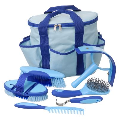 Tough-1 6 pc. Great Grips Horse Grooming Brush Set with Bag