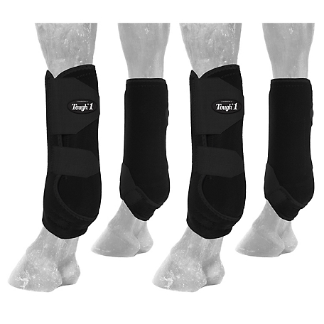Tough-1 Extreme Vented Sport Horse Boot Set, 4-Pack