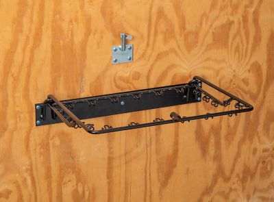 Image showing  0.5-Bale Hay Hoops Collapsible Wall Hay Feeder, Black