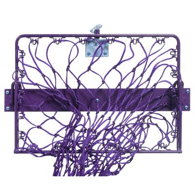 Tough-1 0.5-Bale Easy-Loading Collapsible Hay Hoops Feeder with Net, Purple I love this slow feeder