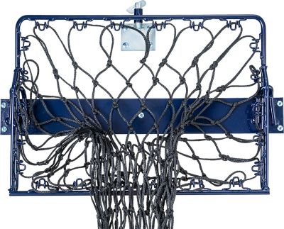 Tough-1 0.5-Bale Original Hay Hoops Collapsible Wall Hay Feeder with Net, Hammered Finish, Royal Blue