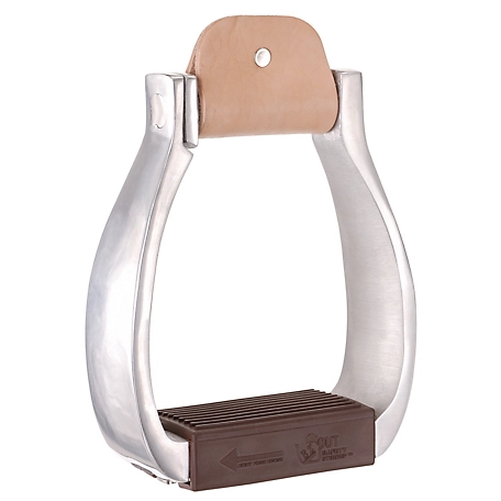Tough-1 EZ Out Safety Stirrups, 3 in. Neck, 5 in. x 5 in. Inside Measurement, 7 in. Outside Height