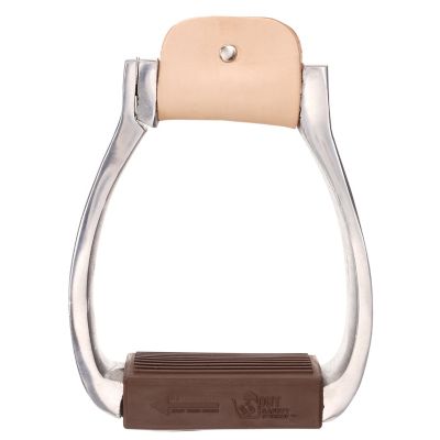 Image showing  EZ Out Safety Stirrups, 3 in. Neck, 5 in. x 5 in. Inside Measurement, 7 in. Outside Height