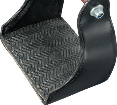 Image showing  Leather-Covered Royal King Endurance Stirrups, 3 in., 2 pk.