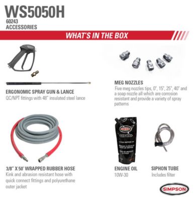 Image showing  5,000 PSI 5 GPM Electric Cold Water Shotgun Pressure Washer with COMET Triplex Plunger Pump, Honda GX690 Engine