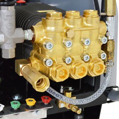 Image showing 7 th SIMPSON 5,000 PSI 5 GPM Electric Cold Water Shotgun Pressure Washer with COMET Triplex Plunger Pump, Honda GX690 Engine