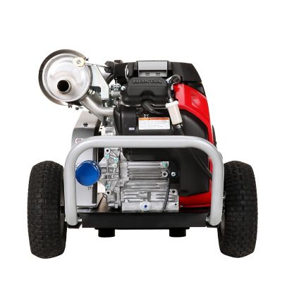 Image showing 9 th SIMPSON 5,000 PSI 5 GPM Electric Cold Water Shotgun Pressure Washer with COMET Triplex Plunger Pump, Honda GX690 Engine
