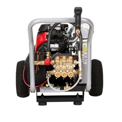 Image showing 10 th SIMPSON 5,000 PSI 5 GPM Electric Cold Water Shotgun Pressure Washer with COMET Triplex Plunger Pump, Honda GX690 Engine