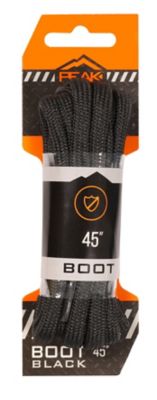 PEAK Boot Laces, Black, 45 in., 2 pc.