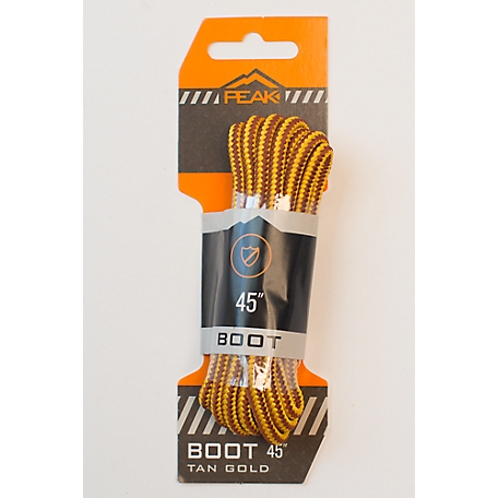 PEAK 45 in. Boot Laces, Gold at Tractor Supply Co.