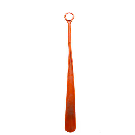 Red Grip Powder Coated Steel Shoehorn 