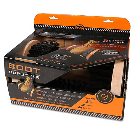The Original Boot Scrubber Indoor & Outdoor Boot Brush with Warranty HUILE Boot Scraper 