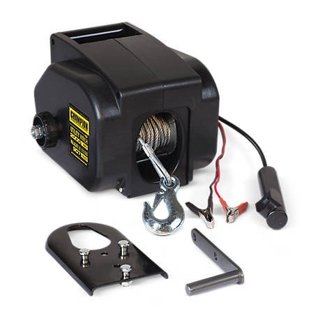 Electric Recovery Winch Kit 12V 2000LBS Heavy Duty ATV Boat Trailer Use in Snow 