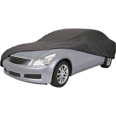 Classic Accessories 64 in. x 180 in. x 45 in. PolyPro 3 Car Cover I use this cover daily to cover my car in the driveway