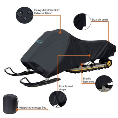 Image showing  Snowmobile Storage Cover, 115 in. L, Fits Snowmobiles up to 100 in. L