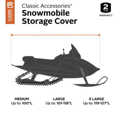 Image showing 5 th Classic Accessories Snowmobile Storage Cover, 115 in. L, Fits Snowmobiles up to 100 in. L