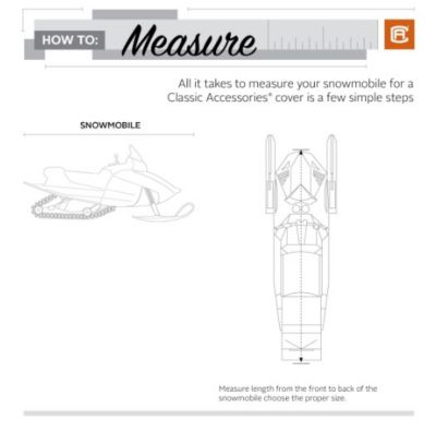 Image showing 6 th Classic Accessories Snowmobile Storage Cover, 115 in. L, Fits Snowmobiles up to 100 in. L