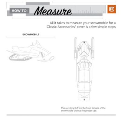 Image showing 5 th Classic Accessories Snowmobile Storage Cover, 145 in. L, Fits Snowmobiles 119 in. to 127 in. L