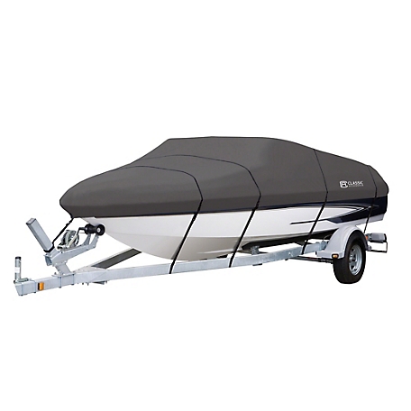 Classic Accessories StormPro Boat Cover, Fits Fish, Ski and Pro-Style Bass Boats 16 ft. to 18.5 ft. x 98 in., 98 in.