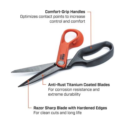 Image showing  10 in. Tl6 Titanium Coated Scissors