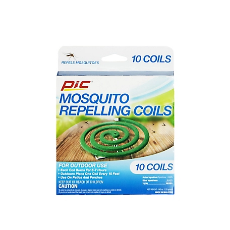 PIC Outdoor Mosquito Repellent Coils, 10-Pack