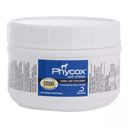 Phycox ONE HA Gentle Chewable Hip and Joint Supplements for Dogs 60 ct Dog Hip & Joint Care