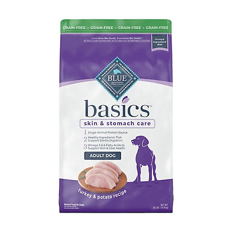Blue Buffalo Basics Adult Grain-Free Limited Ingredient Turkey and Potato Recipe Dry Dog Food