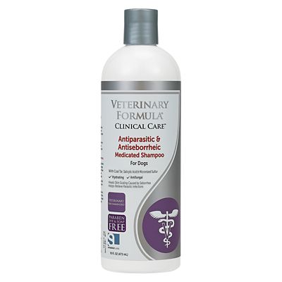 Veterinary Formula Clinical Care Antiparasitic & Antiseborrheic Medicated Dog Shampoo, 16 oz.