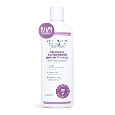 Veterinary Formula Antiparasitic and Antiseborrheic Medicated Shampoo for Dogs, 16 oz.