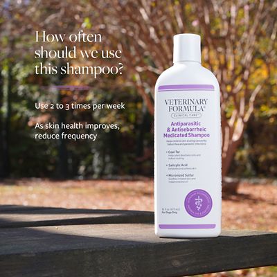 Image showing 5 th Veterinary Formula Antiparasitic and Antiseborrheic Medicated Shampoo for Dogs, 16 oz.