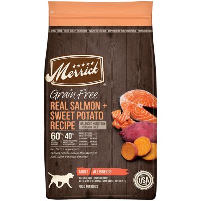 Merrick Grain Free Adult Real Salmon and Sweet Potato Recipe Dry Dog Food