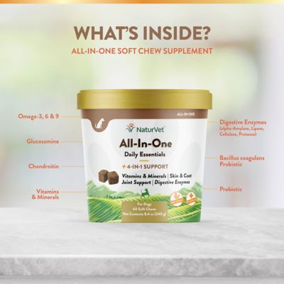 Image showing  All-in-One Health and Wellness Soft Chewable Supplements for Dogs, 60 ct.