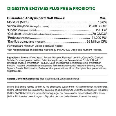 Image showing  Digestive Enzymes Plus Probiotic Soft Chews for Dogs
