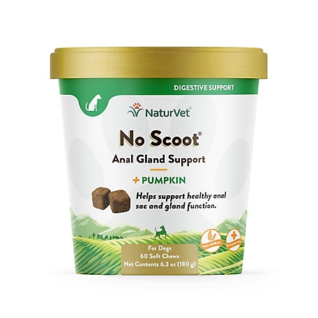 NaturVet No Scoot Plus Pumpkin Digestive Supplement for Dogs, 3.5 lb., 60 ct.