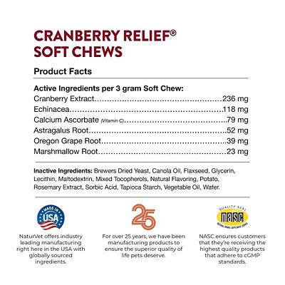 Image showing  Cranberry Relief Plus Echinacea Urinary Tract Supplement for Dogs, 60 ct.
