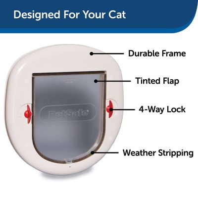 Image showing  Staywell Big Cat/Small Dog Pet Door with Plastic Flap, Magnetic Weather Seal and 4-Way Locking System