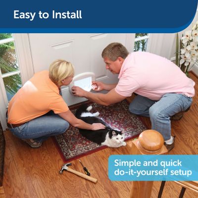 Image showing  Staywell Big Cat/Small Dog Pet Door with Plastic Flap, Magnetic Weather Seal and 4-Way Locking System