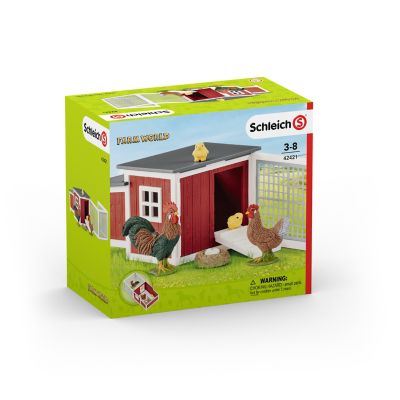 Image showing 8 th Schleich 8 pc. Chicken Coop Playset