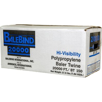 Image showing  20,000 ft. Polypropylene Baler Twine, Blue, 150 lb. Tensile Strength