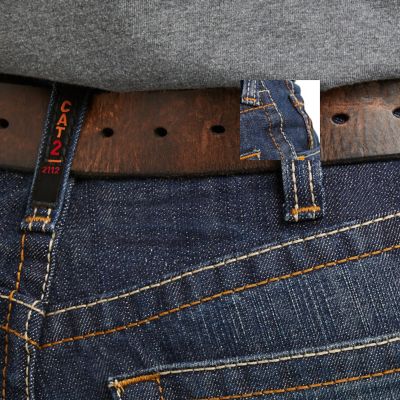 Image showing 4 th Ariat Men's FR Flame-Resistant Relaxed Fit M4 Basic Bootcut Work Jeans