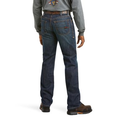 Image showing 1 th Ariat Men's FR Flame-Resistant Relaxed Fit M4 Basic Bootcut Work Jeans