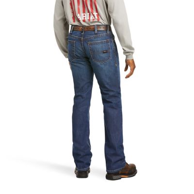 Image showing  Men's FR Flame-Resistant Relaxed Fit M4 Basic Bootcut Work Jeans