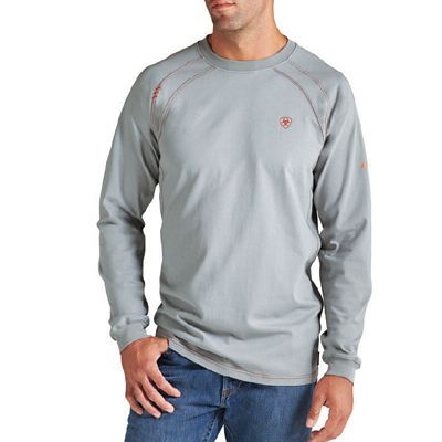 Image showing  Men's FR Flame-Resistant Crew Neck Long-Sleeve Work T-Shirt