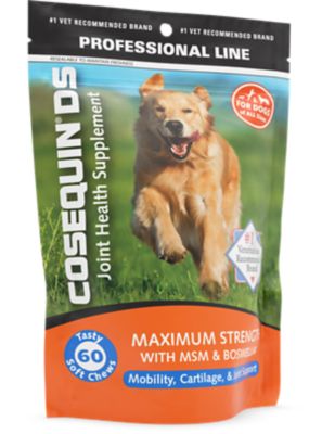 Image showing 7 th Cosequin Maximum Strength Hip and Joint Chewable Supplement Tablets with MSM and Boswellia for Dogs, 1 lb., 60 ct.