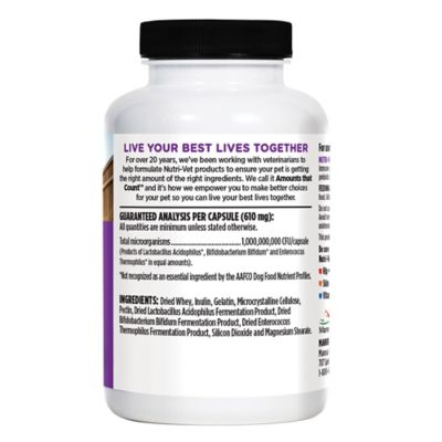 Image showing  Probiotic Digestive Supplement Capsules for Dogs, 60 ct.