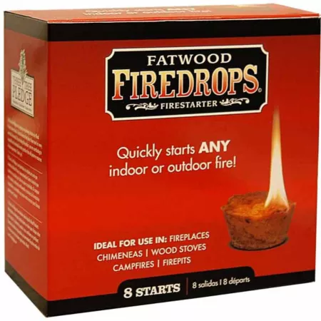 Wood Products International Fatwood Firedrops Fire Starter 8-Pack Fire Starters & Lighters